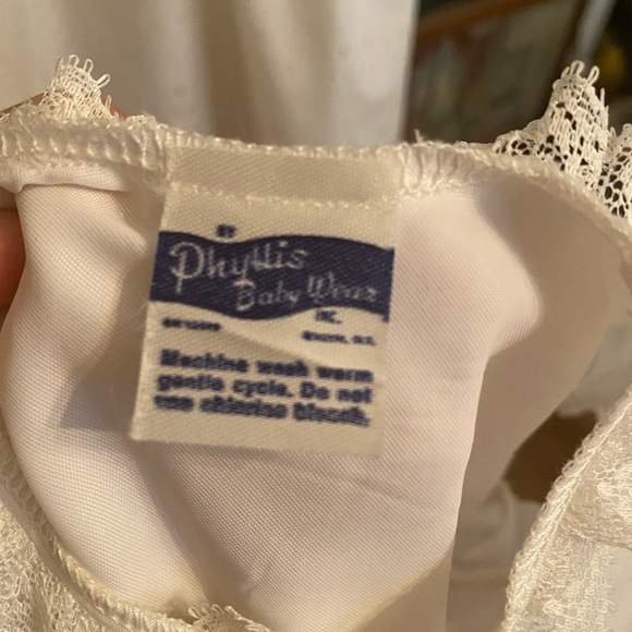 Vintage Phyllis Baby Wear 3 piece Christening Gown size 0-6 months - Picture 9 of 13